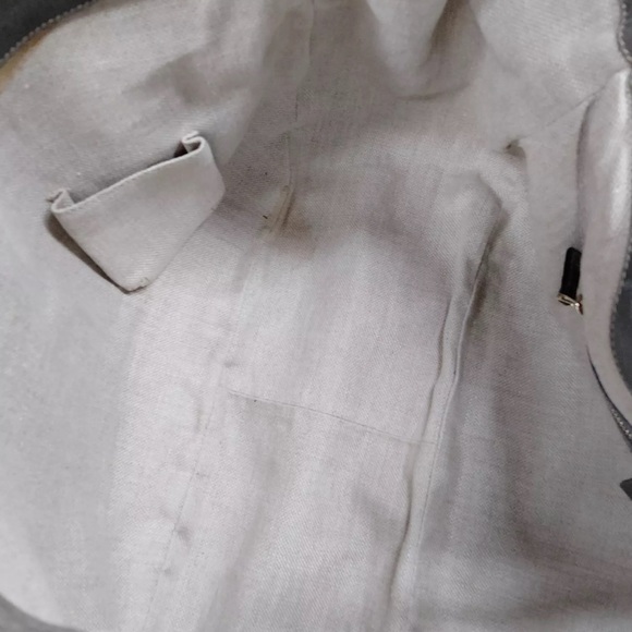 Auth Gucci Gray Leather Large Charlotte Hobo Bag Preloved Purse Handbag Tote - Picture 8 of 9